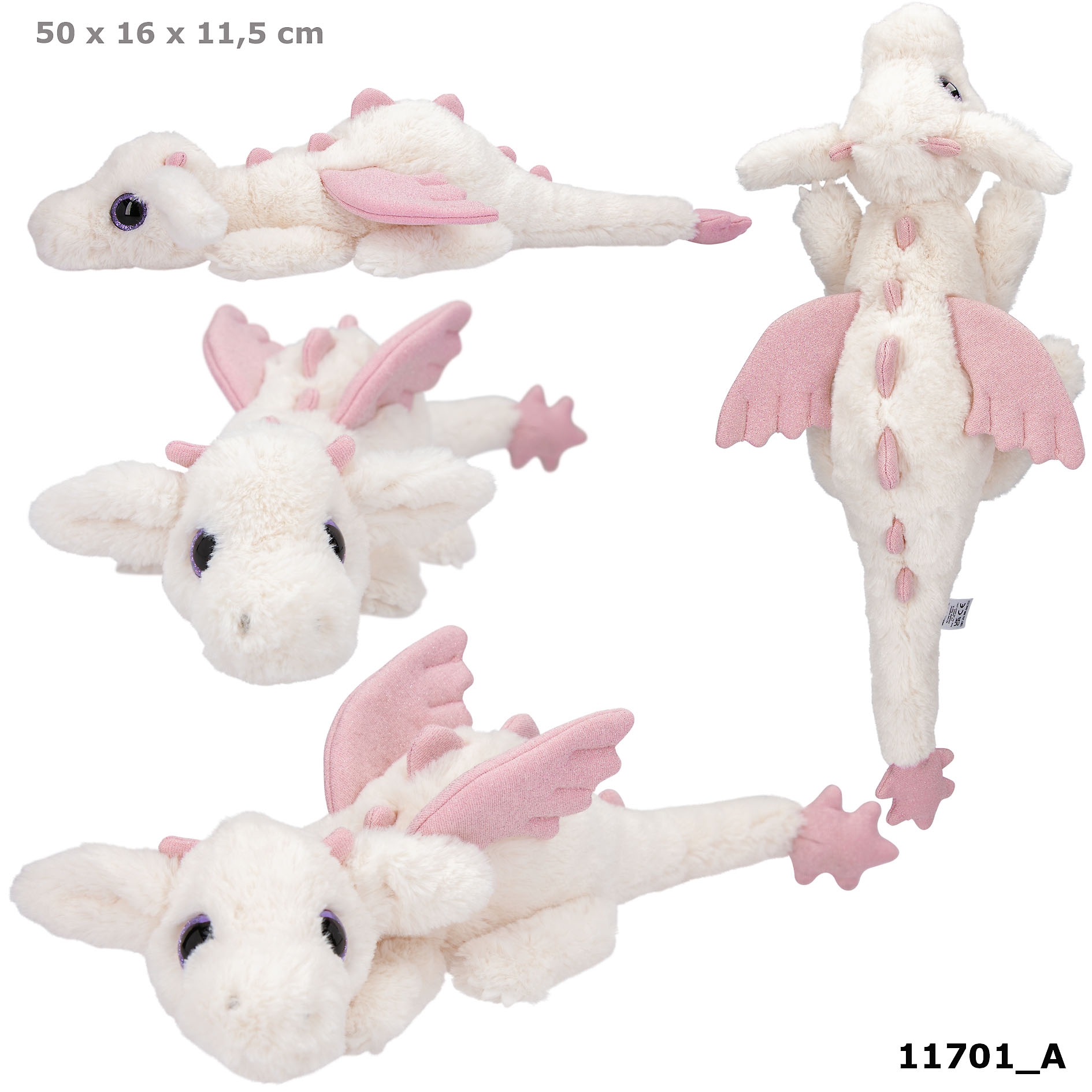 TOPModel Plüsch Drache Weiß Dragon Love 11701
