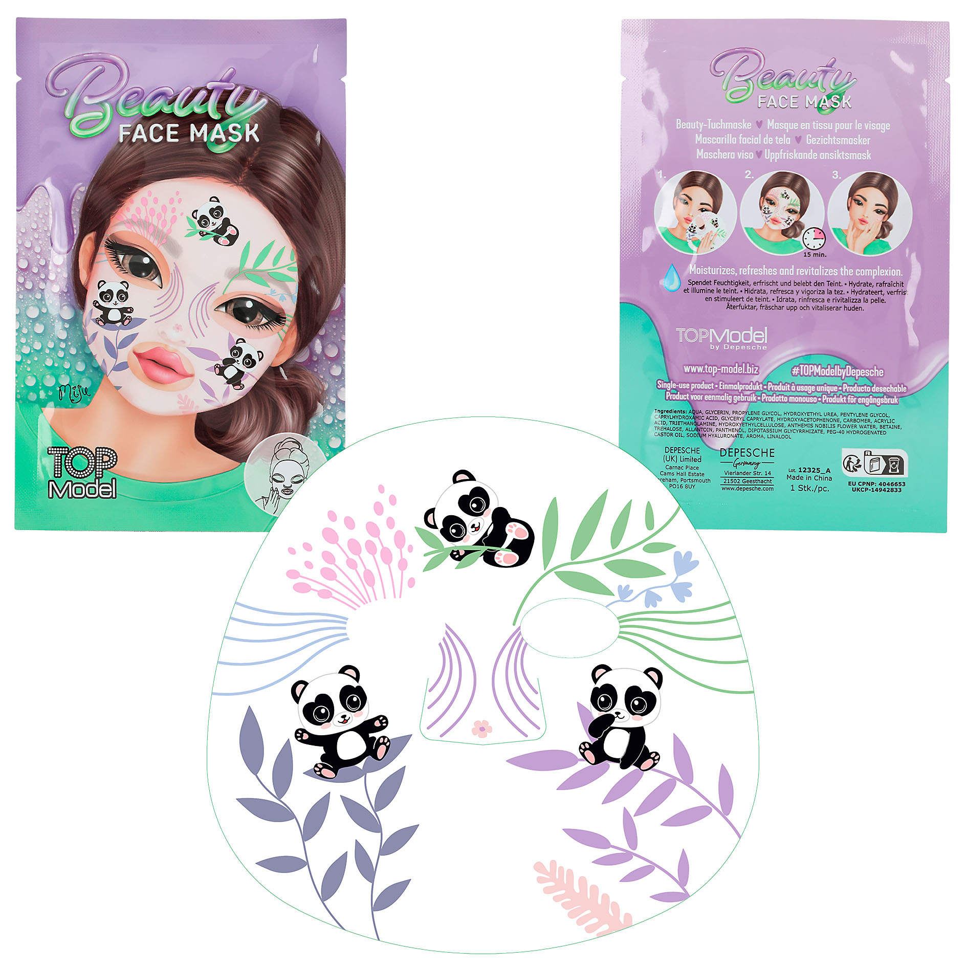 TOPModel Tuchmaske Beauty and me 12325 Pandas