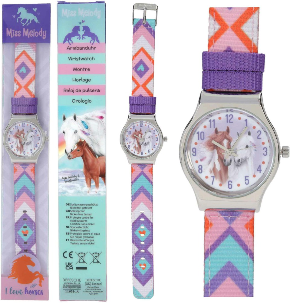 Miss Melody Armbanduhr 11693 Lila-Silber